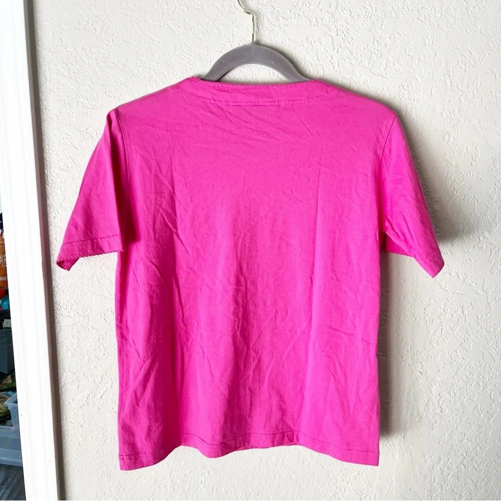 Lilly Pulitzer Bright Pink Short Sleeve Tee - Picture 2 of 8